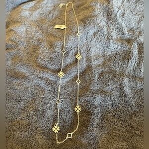 Vera Bradley Elegant silver Necklace with Geometric Accents